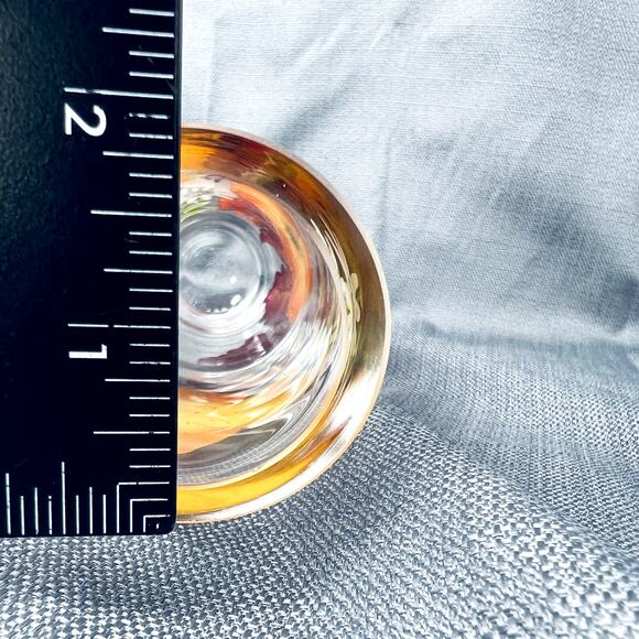 Hand painted Flower Art Glass Vase Fall Leaves Thanksgiving Halloween Home Decor - Picture 4 of 12